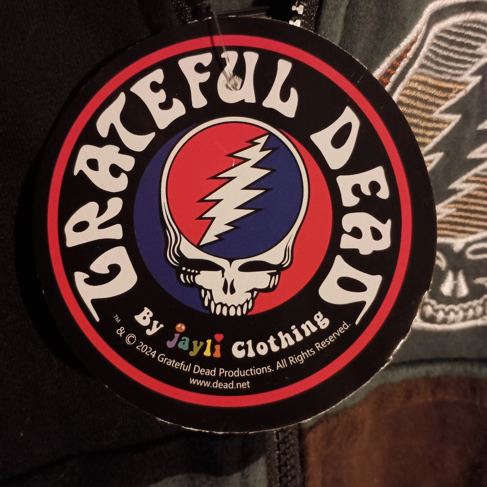 Grateful Dead Embroidered Patchwork Cropped Zip U… - image 6